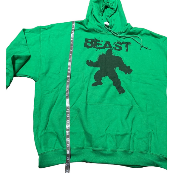 Disney Marvel Hulk Gildan Green Beast Graphic Men's Hoodie Plus Men Size 3XL - Picture 8 of 9